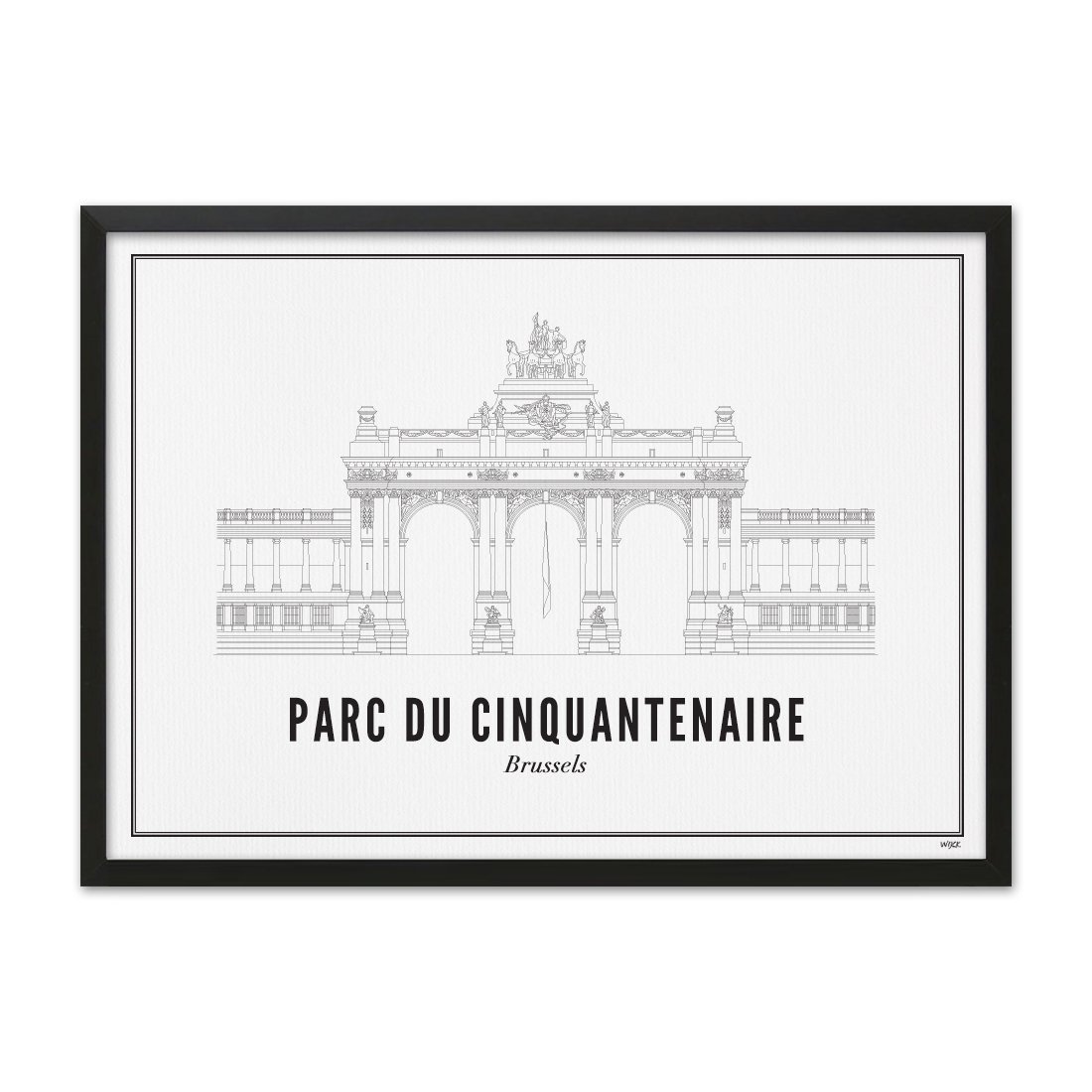 Poster von Brüssel - Jubelpark | WIJCK.